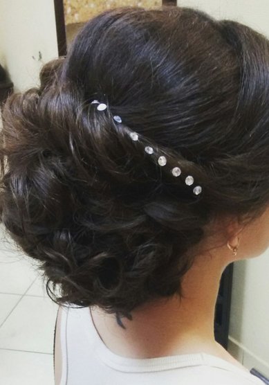 Прическа на свадьбу Вечерняя прическа (О18792) - Стилист-визажист Ольга Литаш