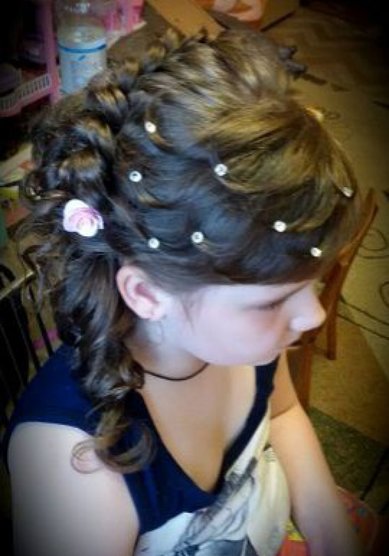 Свадебная прическа Детская прическа (О18797) - Стилист-визажист Ольга Литаш