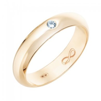 Обручальное кольцо R01-WED-00015-М12481 - Ювелирный бренд Московский ювелирный завод